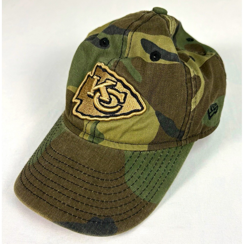 New Era Kansas City Chiefs NFL Youth Camo Adjustable Cap Green Brown Black